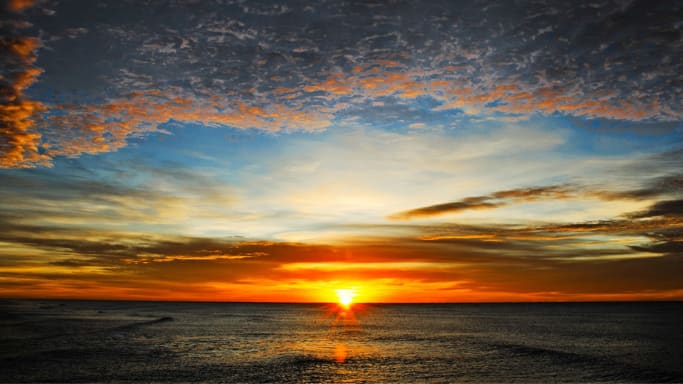 Lever de soleil se réveiller en douceur